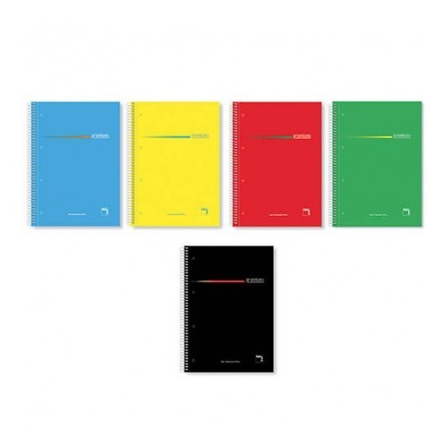 Cuaderno Serie Premium Tapa Extra Dura 70 Grs A5 148X210Mm Microperforado 160 Hojas Cuadrícula 5X5  Greca Surtido Pacsa