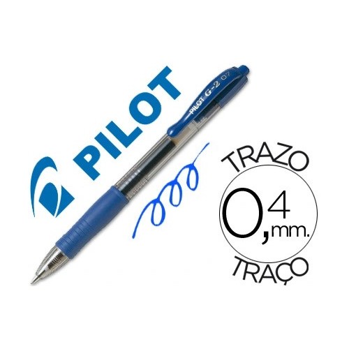 BOLIGRAFO PILOT G-2  AZUL