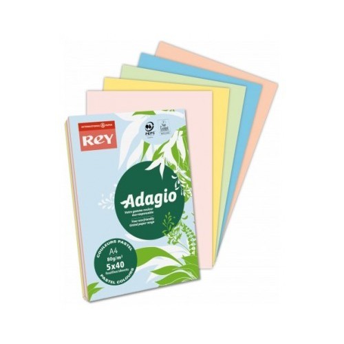 Paquete 500H Papel 80Gr A4 Azul Celeste Adagi