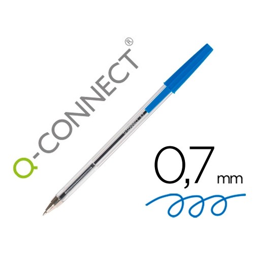 BOLIGRAFO Q-CONNECT AZUL