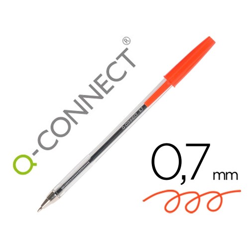 BOLIGRAFO Q-CONNECT ROJO